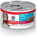Hill's Science Diet Adult Ocean Fish Entree Canned Cat Food, 2.9-oz, case of 24