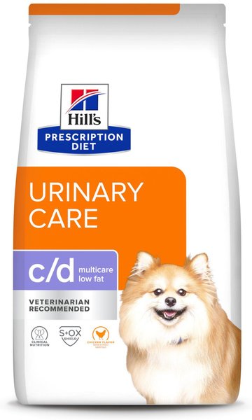 HILL S PRESCRIPTION DIET c d Multicare Low Fat Adult Urinary Care Chicken Flavored Dry Dog Food 27.5 lb bag Chewy