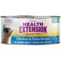 Health Extension Grain-Free Chicken & Tuna Recipe Canned Cat Food, 2.8-oz, case of 24