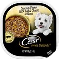 Cesar Home Delights Sausage Flavor with Egg & Cheese in Gravy Adult Wet Dog Food Trays, 3.5-oz, case of 24