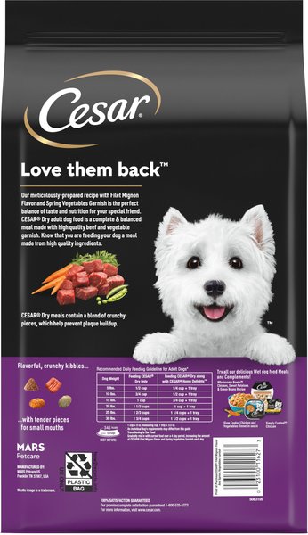 Cesar dry dog food 12 lb hotsell