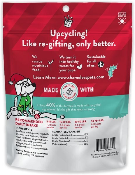 Shameless Pets Naughty Hump of Coal Carob & Peanut Butter Soft Baked Dog Treats
