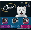 Cesar Filets in Gravy Beef Flavors Variety Pack Small Breed Adult Wet Dog Food, 3.5-oz tray, case of 24