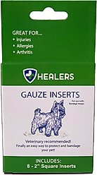 Healers Gauze Inserts for Bandage Wraps for Dogs, Small, 8 count