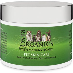 ResQ Organics Skin Treatment with Manuka Honey Dog & Cat Skin Care, 8-oz jar