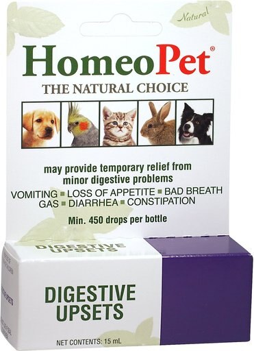 HomeoPet Digestive Upsets Homeopathic Medicine for Digestive Issues for Birds, Cats, Dogs & Small Pets, 450 drops