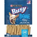  Busy Bone Long-Lasting Real Meat Tiny Dog Treats, 30 count