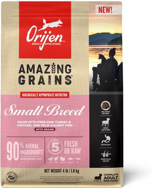 Orijen Amazing Grains Small Breed Dog Food 4lbs