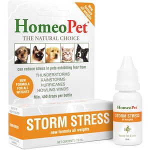 HomeoPet Storm Stress for Pets 20-80lbs, 450 drops