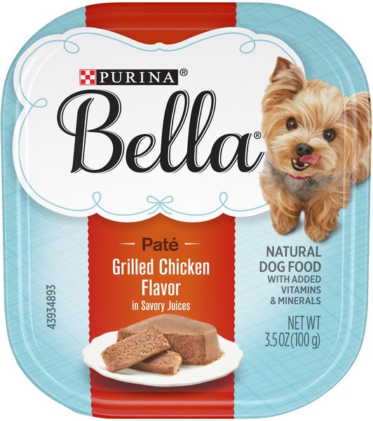 Purina Bella Small Breed Grilled Chicken Flavor in Savory Juices Dog Food Trays, 3.5-oz, case of 12 slide 1 of 10