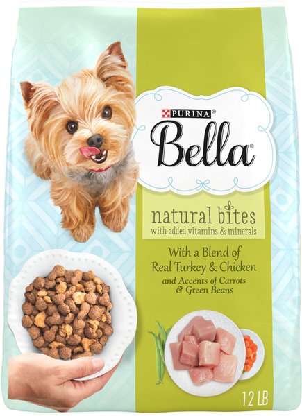 Purina Bella Natural Bites with Real Chicken & Turkey & Accents of Carrots & Green Beans Small Breed Dry Dog Food, 12-lb bag slide 1 of 10