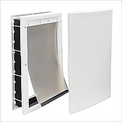 Premier Pet Plastic Dog & Cat Door, White, Medium