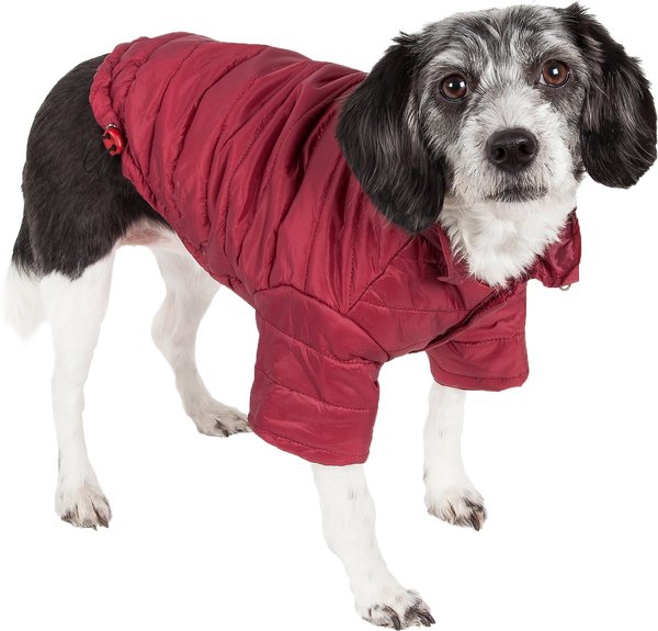 Pet Life Lightweight Sporty Avalanche Dog Coat, Red, X-Small slide 1 of 10