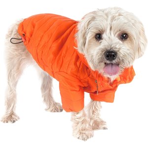 Pet Life Lightweight Sporty Avalanche Dog Coat, Orange, Small