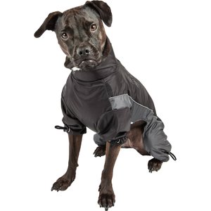Touchdog Quantum-Ice Full-Bodied Reflective Dog Jacket with Blackshark Technology, Grey, Medium