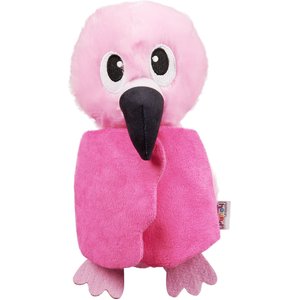 Outward Hound Hide-Ablez Plush Puzzle with Treat Ball, Flamingo Dog Toy, Pink