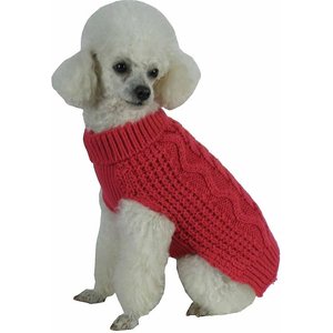 Out of Stock - PET LIFE Swivel-Swirl Heavy Cable Knitted Dog Sweater ...