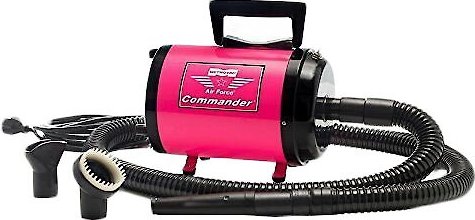 MetroVac Air Force Commander Two-Speed Pet Dryer, Pink slide 1 of 5