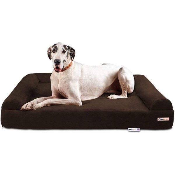 Harry Barker Cabin Plaid Cuddler Bolster Dog Bed with Removable Cover