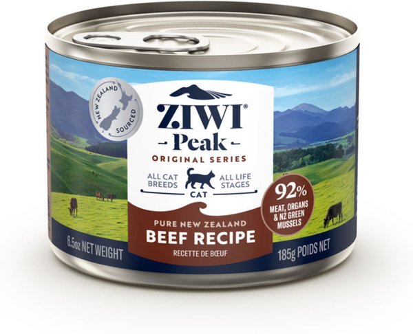 ZIWI Peak Beef Recipe Canned Cat Food 6.5 oz case of 12 Chewy