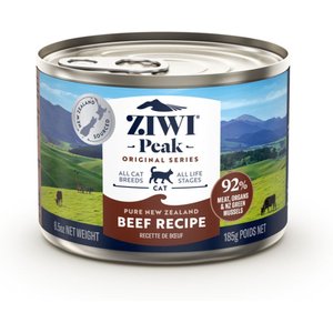 Ziwi Peak Beef Recipe Canned Cat Food, 6.5-oz, case of 12
