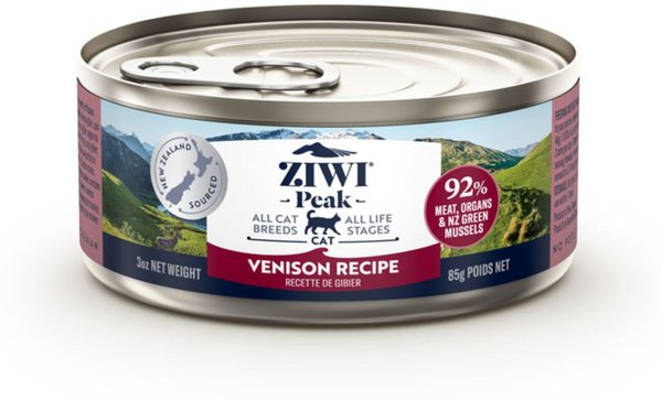 Ziwi Peak Venison Recipe Canned Cat Food, 3-oz, case of 24 slide 1 of 8