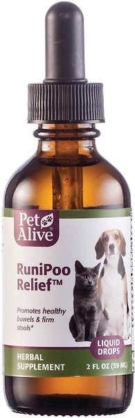 PetAlive RuniPoo Relief Dog & Cat Supplement, 2-oz bottle slide 1 of 4