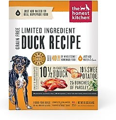 The Honest Kitchen Limited Ingredient Diet Duck Recipe Grain-Free Dehydrated Dog Food, 10-lb box