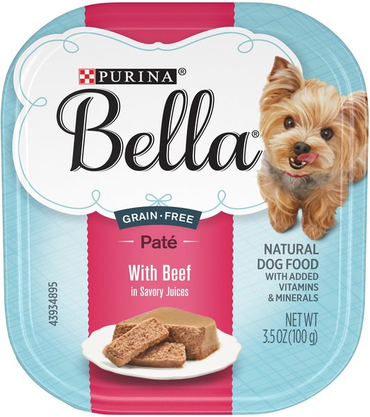 Purina Bella with Beef in Savory Juices Small Breed Wet Dog Food Trays, 3.5-oz, case of 12 slide 1 of 9