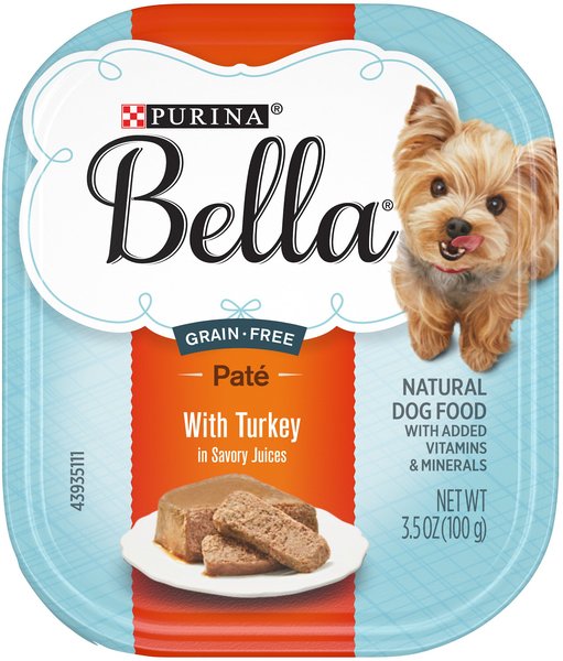 Purina Bella with Turkey in Savory Juices Small Breed Wet Dog Food Trays, 3.5-oz, case of 12 slide 1 of 10