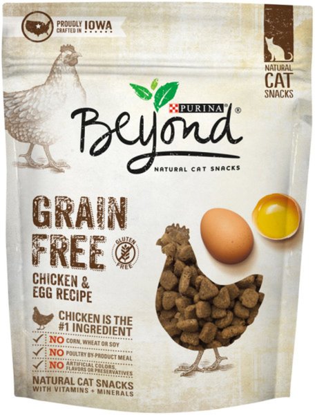 PURINA BEYOND Chicken Egg Recipe Grain Free Cat Treats 6 oz bag