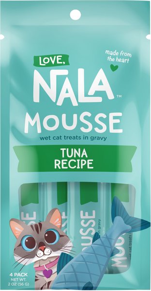 Love, Nala Tuna Recipe Mousse Cat Treats, 0.5-oz tube, case of 4
