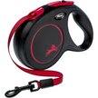 Flexi New Classic Plastic Retractable Dog Leash, Black Fire, Medium: 16-ft long, 0.8-in wide