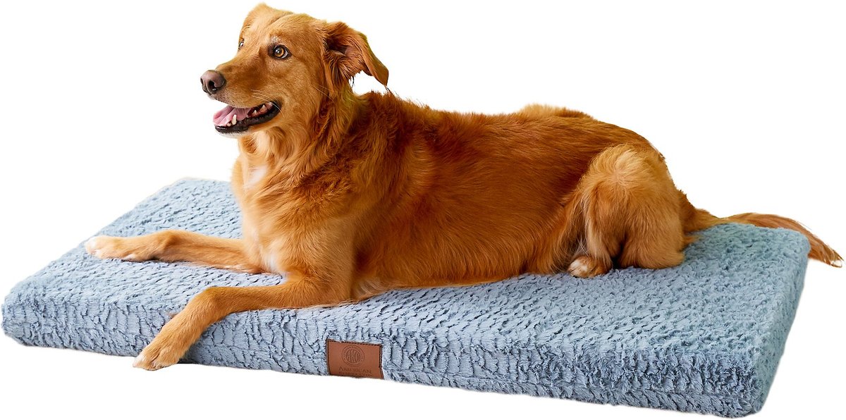 AMERICAN KENNEL CLUB AKC Orthopedic Dog Crate Mat, Gray, 42in