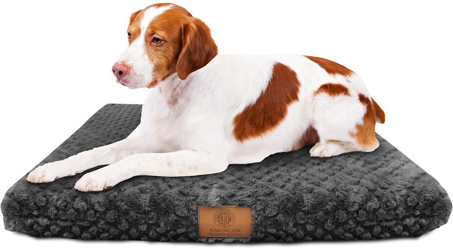 AMERICAN KENNEL CLUB AKC Orthopedic Dog Crate Mat, Gray, 42in