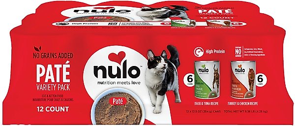 Nulo Freestyle Duck & Tuna, Turkey & Chicken, Salmon & Mackerel Grain-Free Variety Pack Canned Cat Food