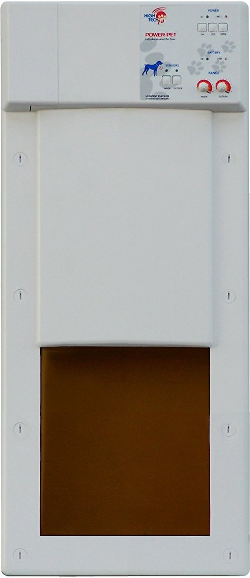 High Tech Pet Fully Automatic Power Pet Door for Wall & Door Mount Installation, Medium