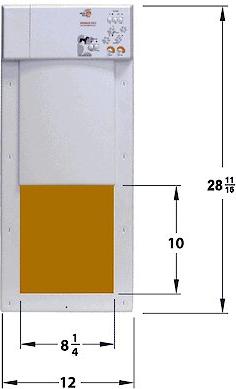 Discontinued - High Tech Pet Fully Automatic Power Pet Door for Wall ...