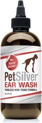 PetSilver Antimicrobial Dog & Cat Ear Wash, 8-oz bottle