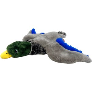 KONG Wild Low Stuff Mallard Tough Squeaky Dog Plush Toy, Multicolor, Medium