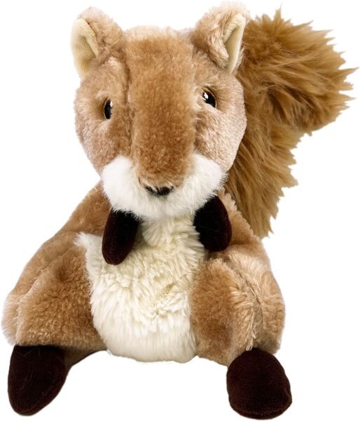 KONG Shakers Passports Red Squirrel Squeaky Plush Dog Toy, Medium