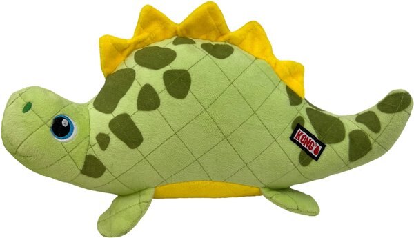 KONG Dynos Roars Tough Squeaky Dog Plush Toy, Medium/Large