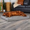 FurHaven NAP Ultra Plush Orthopedic Deluxe Cat & Dog Bed w/Removable Cover, Gray, Jumbo