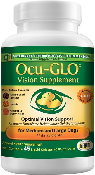 Animal Necessity Ocu-GLO Vision Supplement for Medium & Large Dogs, 45 count slide 1 of 4