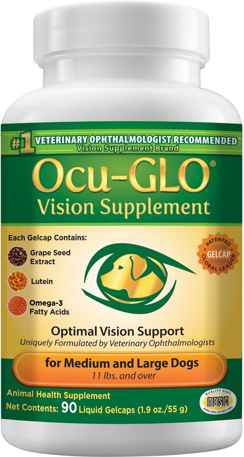 ANIMAL NECESSITY OcuGLO Vision Supplement for Medium & Large Dogs, 90
