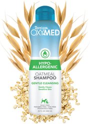TropiClean OxyMed Hypo-Allergenic Oatmeal Dog & Cat Shampoo, 20-oz bottle