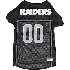Pets First NFL Dog & Cat Mesh Jersey, Raiders, Large