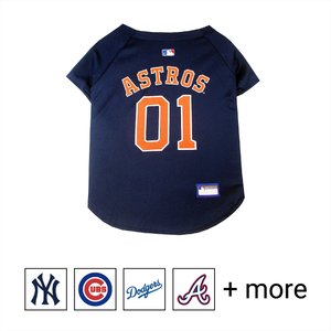 Pets First MLB Dog & Cat Jersey, Houston Astros, Large