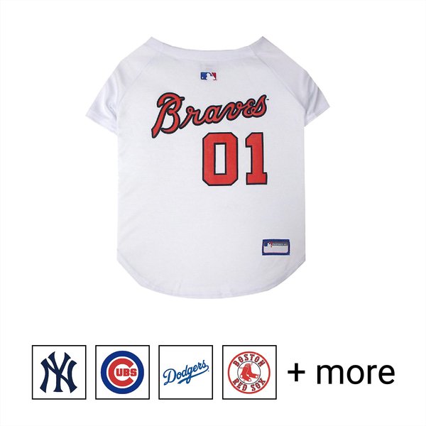 Pets First MLB Dog & Cat Jersey, Atlanta Braves, Large slide 1 of 10