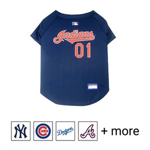 Pets First MLB Dog & Cat Jersey, Cleveland Guardians, Large